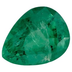 1.71 Ct Emerald Pear Loose Gemstone (pierre précieuse en vrac)