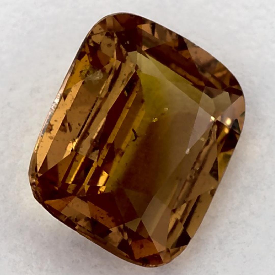 1.71 Karat Gelber Saphir Cushion Lose Edelstein im Angebot 2