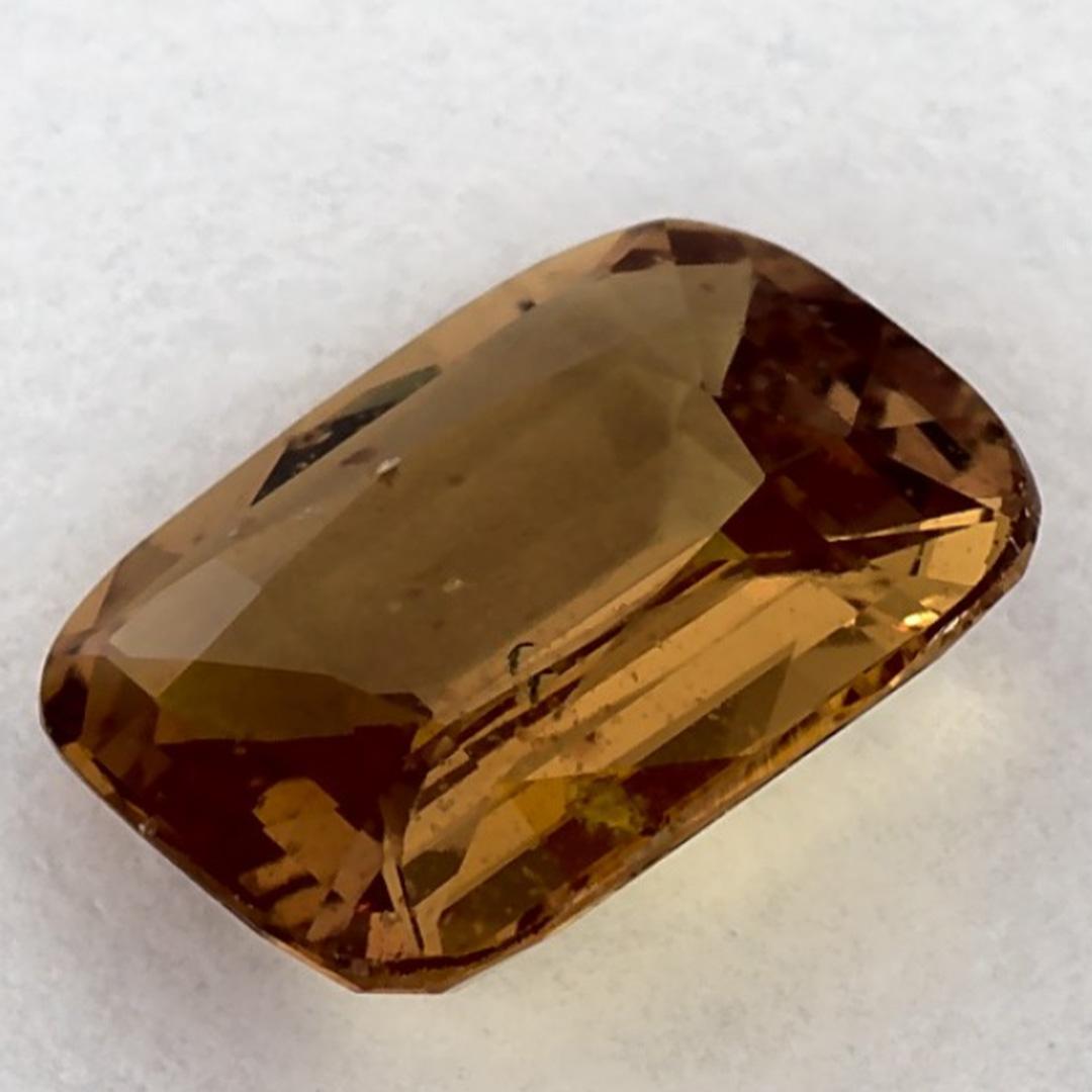 1.71 Karat Gelber Saphir Cushion Lose Edelstein im Angebot 3