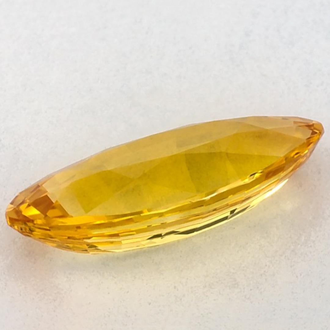 1.71 Karat Gelber Saphir Marquise Loser Edelstein im Angebot 3