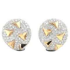 1.71 CTW Diamond Earrings in 18K Gold