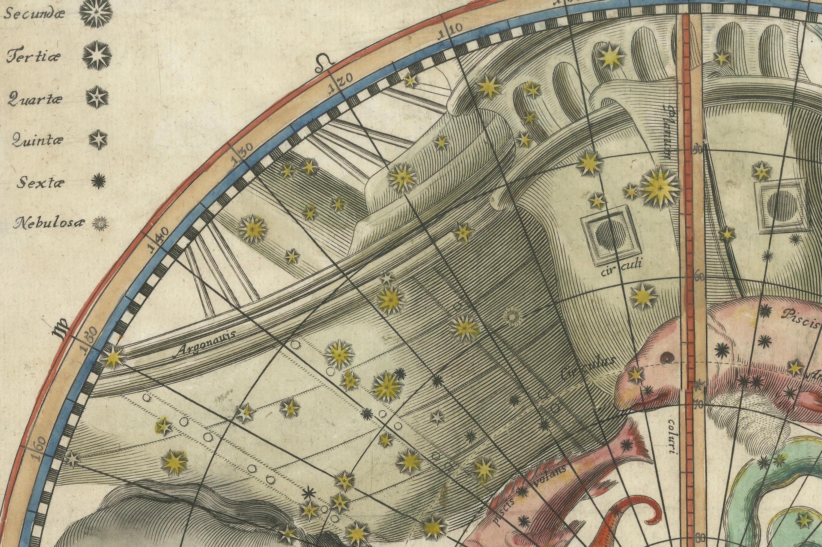 1711 Carte stellaire du ciel austral - 