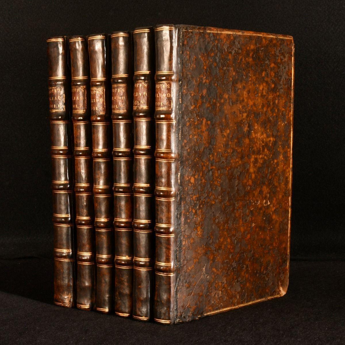 The first folio edition of Alexander Pope's monumental translation of the 'Iliad', an important and illustrated edition.

The first folio edition of Alexander Pope's translation.

Complete in six volumes.

Alexander Pope's important translation of
