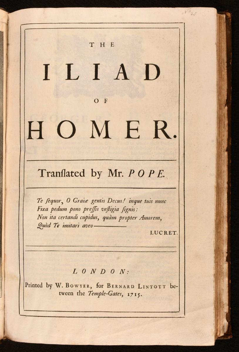 British 1715-20 The Iliad of Homer
