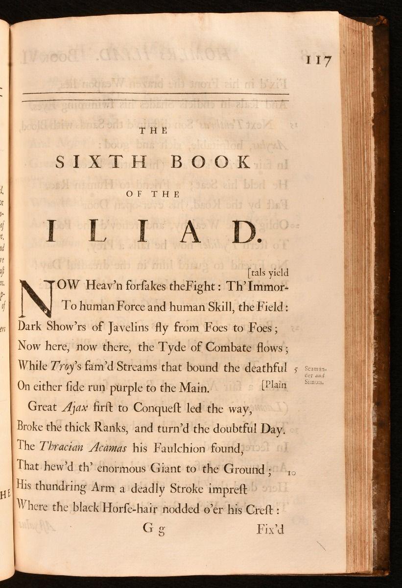 18th Century 1715-20 The Iliad of Homer