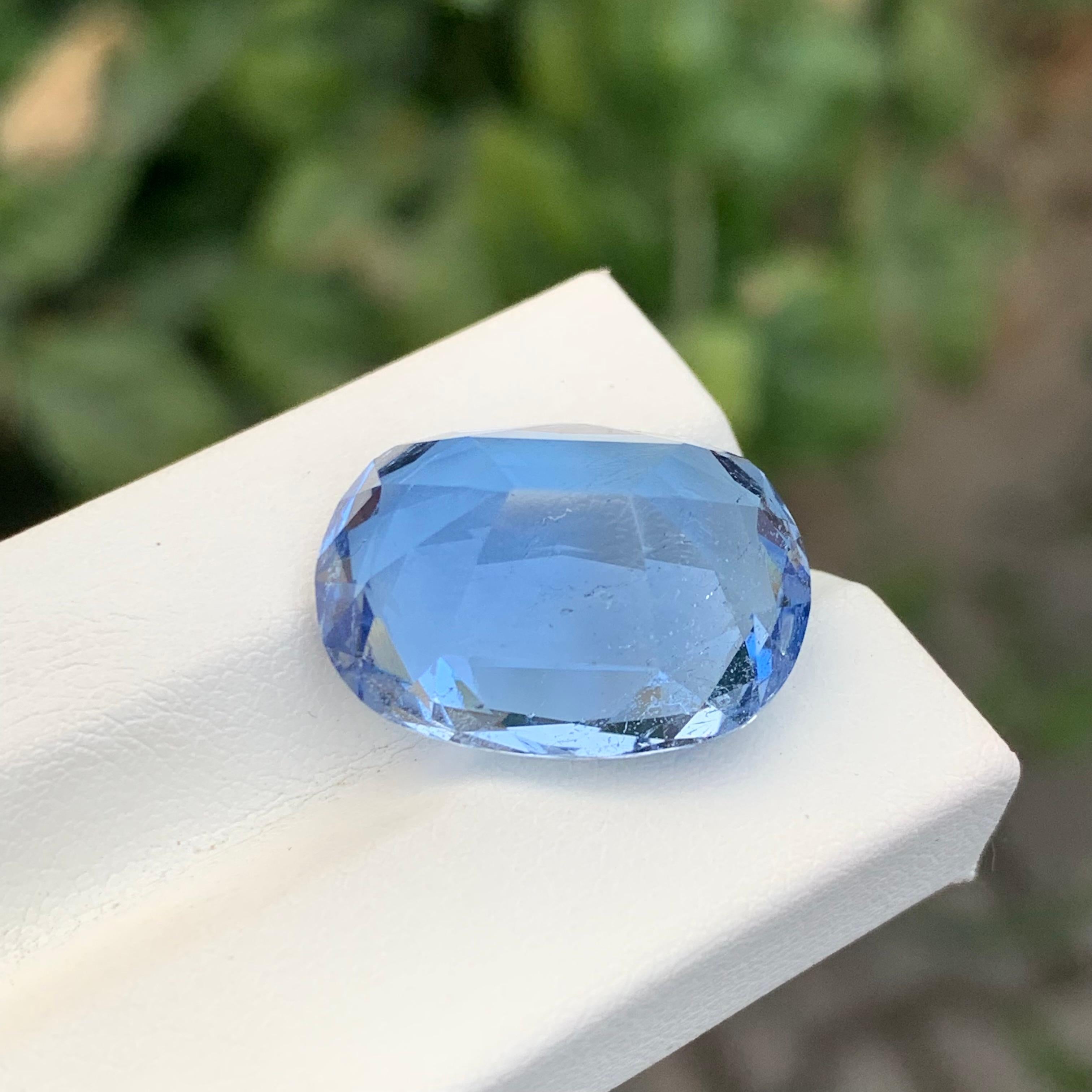 17.15 Incredible Loose Aquamarine Goshenite Oval Shape Gem 4