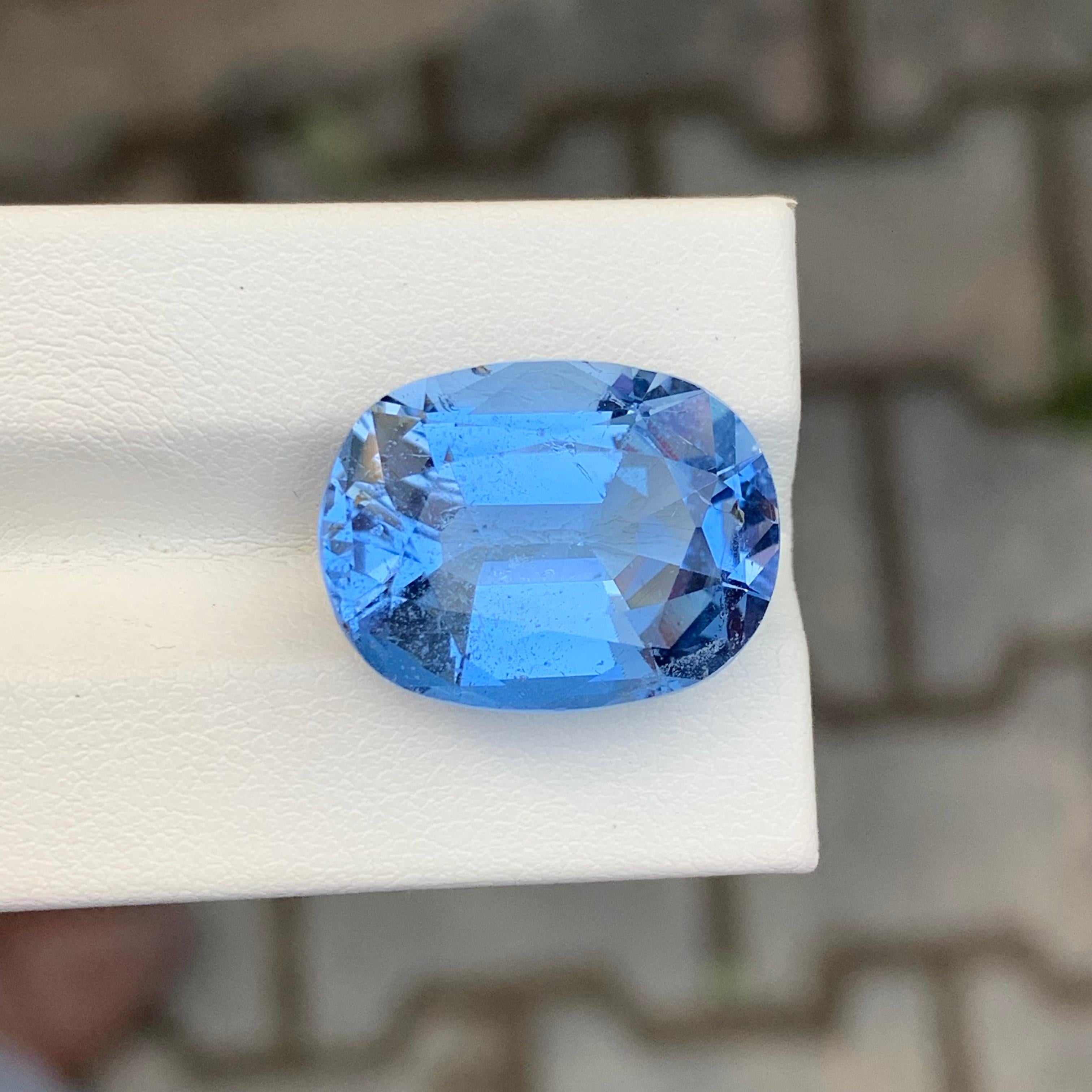 Arts and Crafts 17.15 Incredible Loose Aquamarine Goshenite Oval Shape Gem
