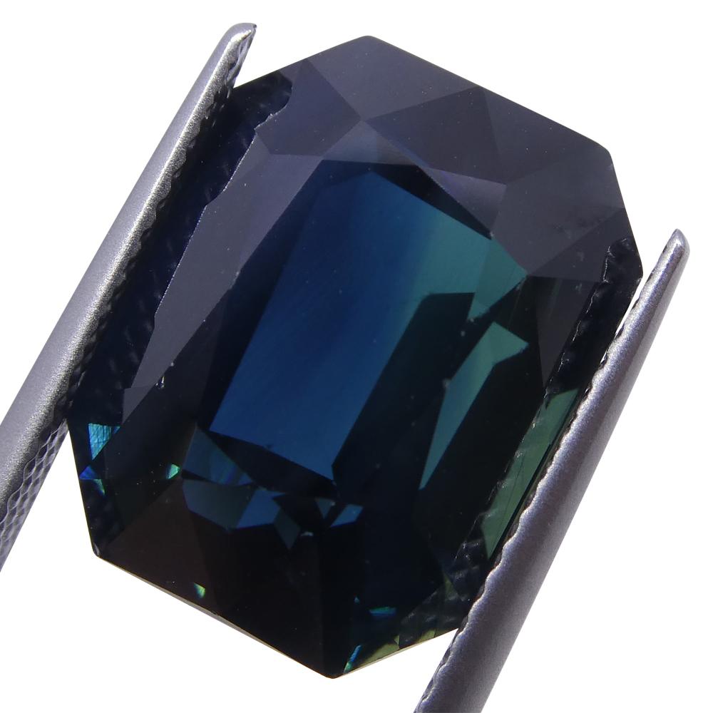 17.16 Ct Sapphire Emerald Cut IGI Certified Ethiopian, Unheated 1