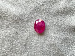 17.18 Carats Mozambique No-Heat Ruby Natural Oval Cutstone For Fine Jewelry Gem