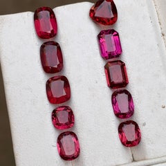 17.18 Ct Natural Reddish Pink Rhodolite Garnet Oval Cut Loose Gemstones Parcel