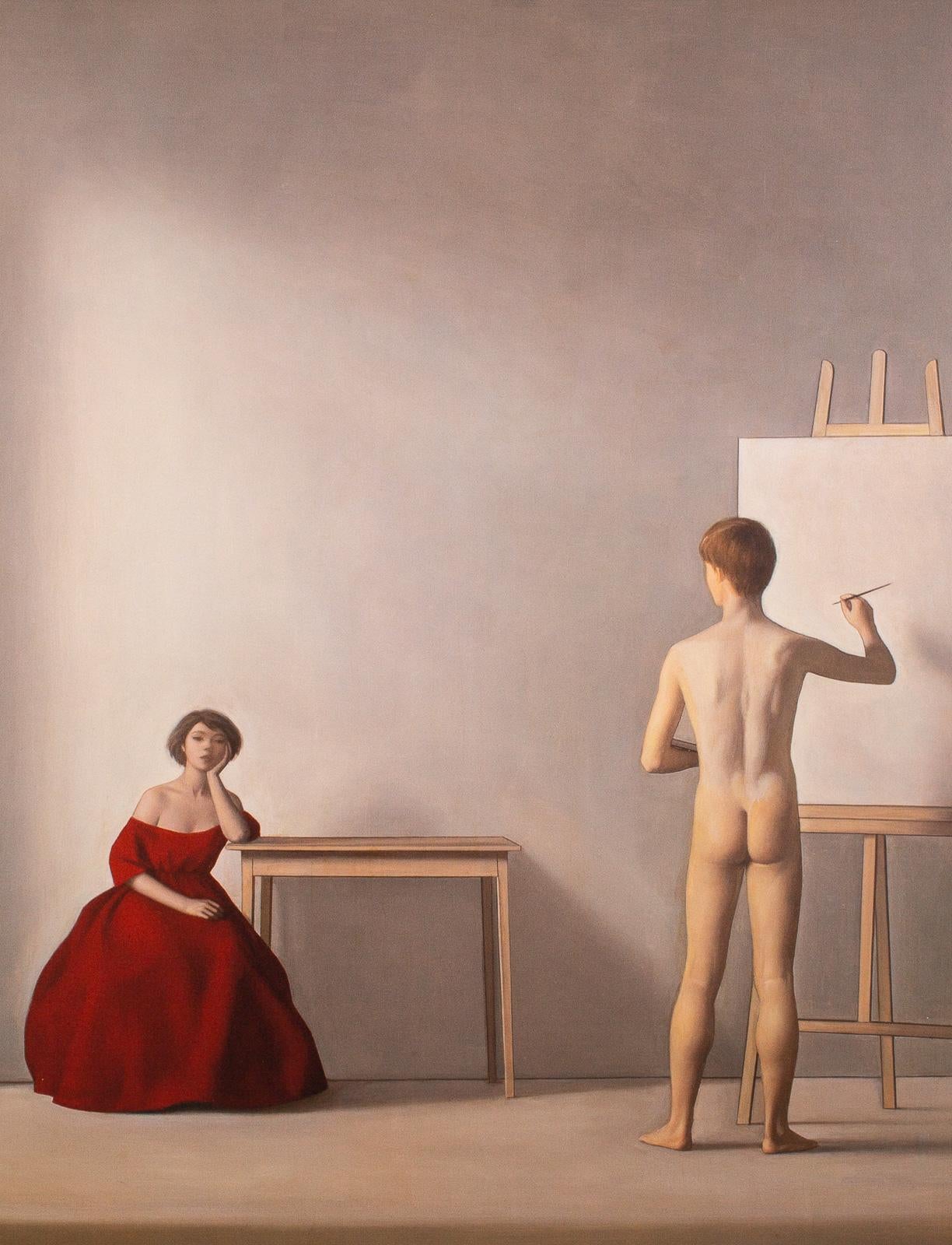 Il pittore e la modella - (the painter and the model) - Antonio Bueno
nude portrait - original paint: oil on the table, 1952
fin art print reproduction on natural frame wood ArtBox

Edition 02 >100

Antonio Bueno was born in Berlin in 1918 to Hannah