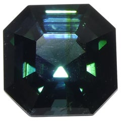 1.71ct Asscher Cut/Square Blue-Green Tourmaline from Brazil Unheated