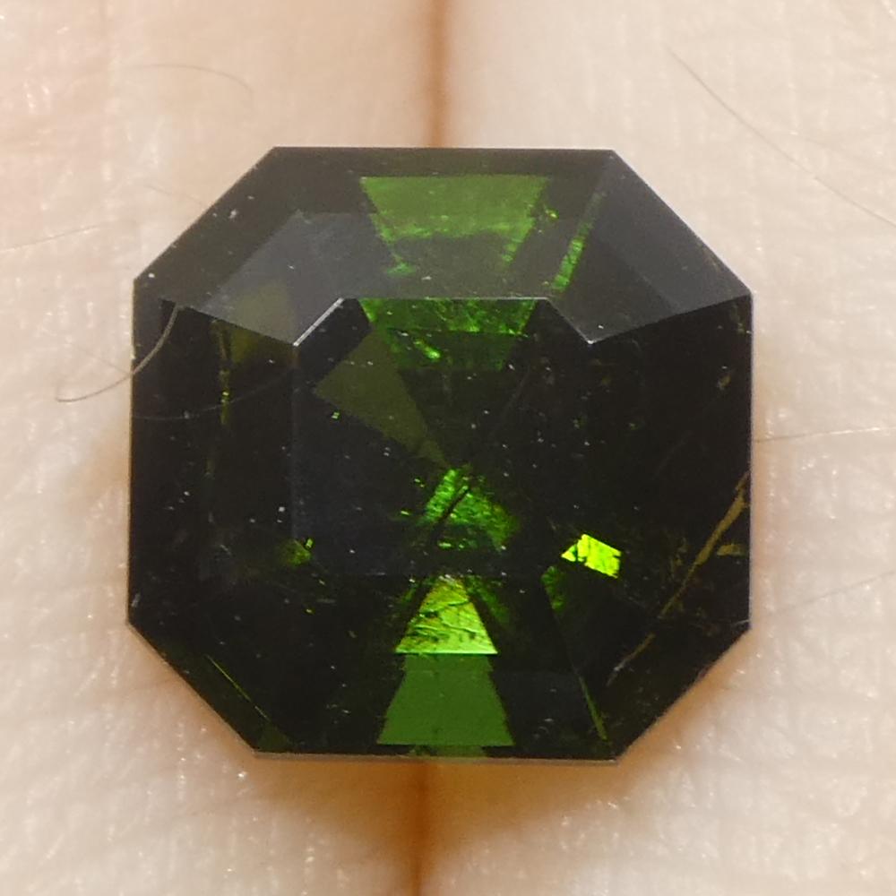 1.71ct Asscher Cut/Square Green Tourmaline For Sale 9
