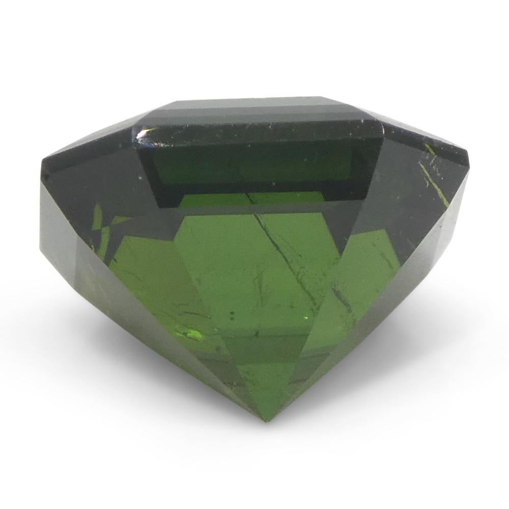 1.71ct Asscher Cut/Square Green Tourmaline For Sale 5