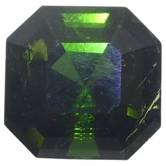 Tourmaline verte taille Asscher/square 1,71 carat