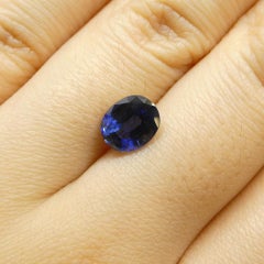1.71ct Cushion Blue Sapphire from Nigeria