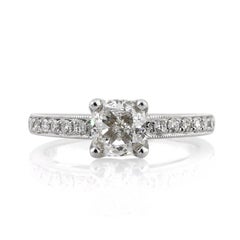 1.71ct Cushion Cut Diamond Engagement Ring