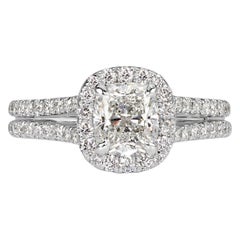 1.71ct Cushion Cut Diamond Engagement Ring