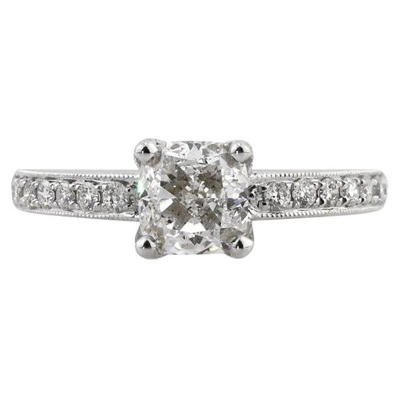 1.71ct Cushion Cut Diamond Engagement Ring