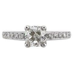 1.71ct Cushion Cut Diamond Engagement Ring