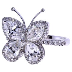 1.71ct Diamond Butterfly Ring