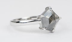 1.71ct Geometric Salt and Pepper Diamond 14K Gold Engagement Ring AD1686-58