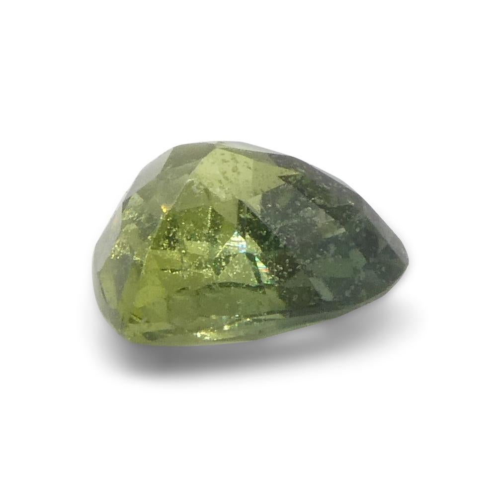 Saphir vert de Tanzanie en forme de cœur de 1,71 carat en vente 7