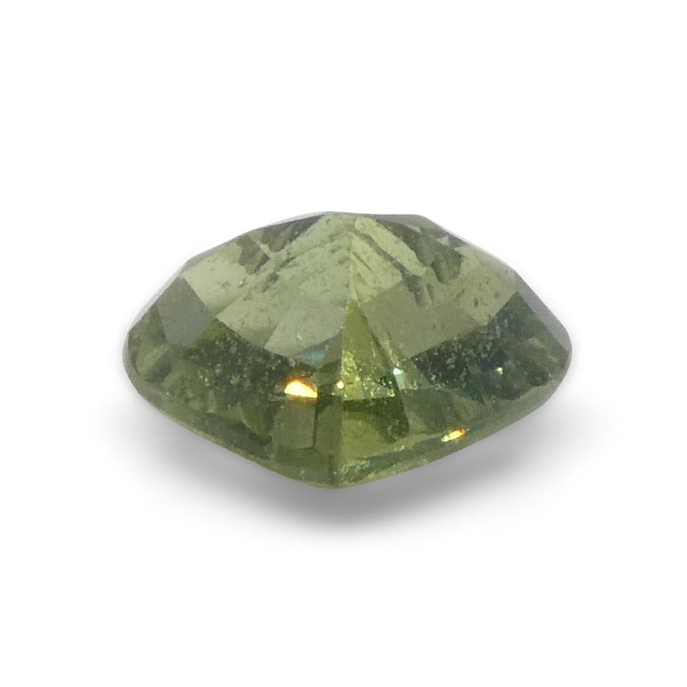 Saphir vert de Tanzanie en forme de cœur de 1,71 carat en vente 8