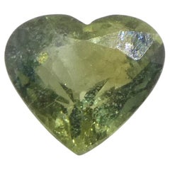 1.71ct Heart Shape Green Sapphire from Tanzania