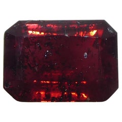1.71ct Octagonal/Emerald Cut Red Sapphire from Tanzania