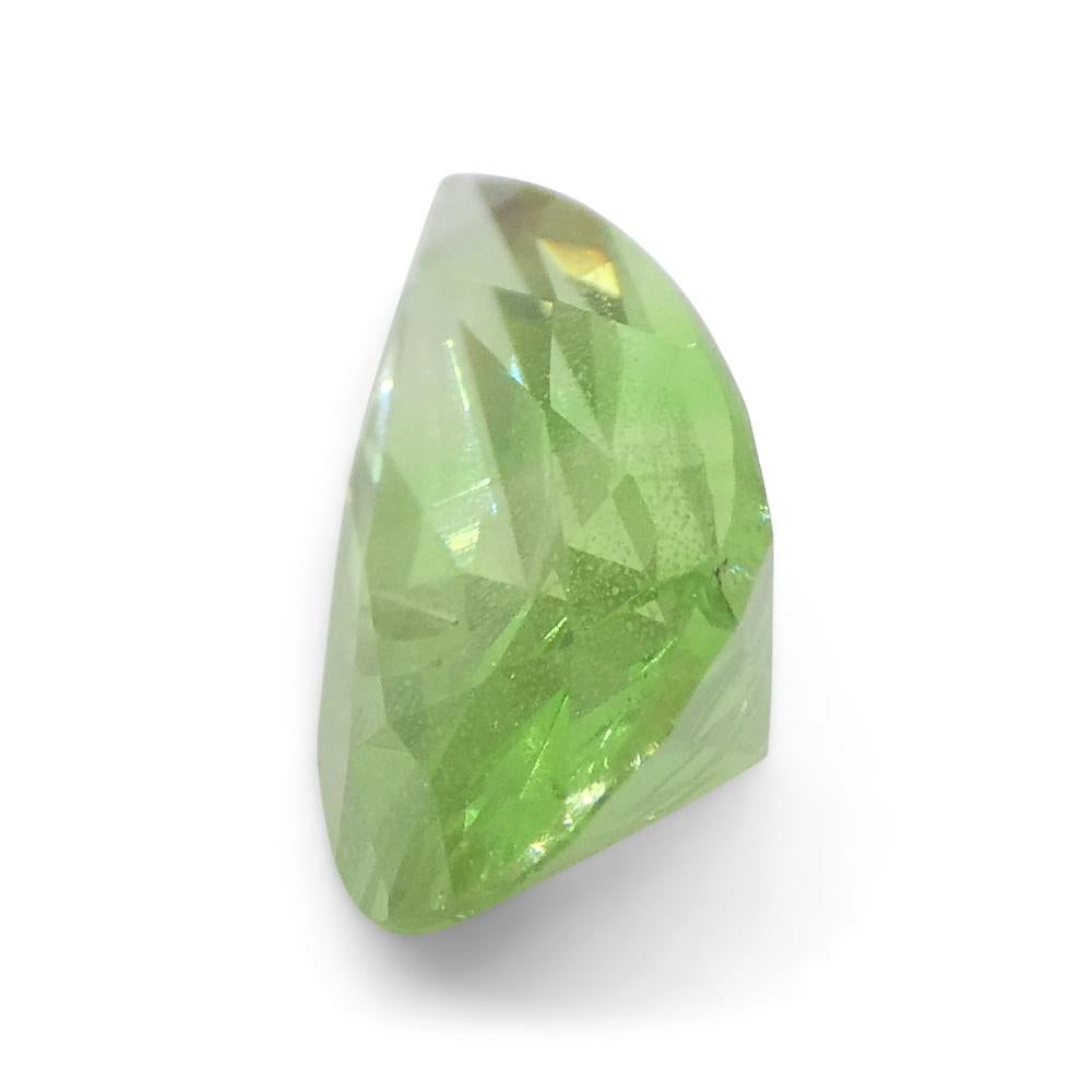 1.71ct Pear Green Mint Garnet from Tanzania For Sale 6