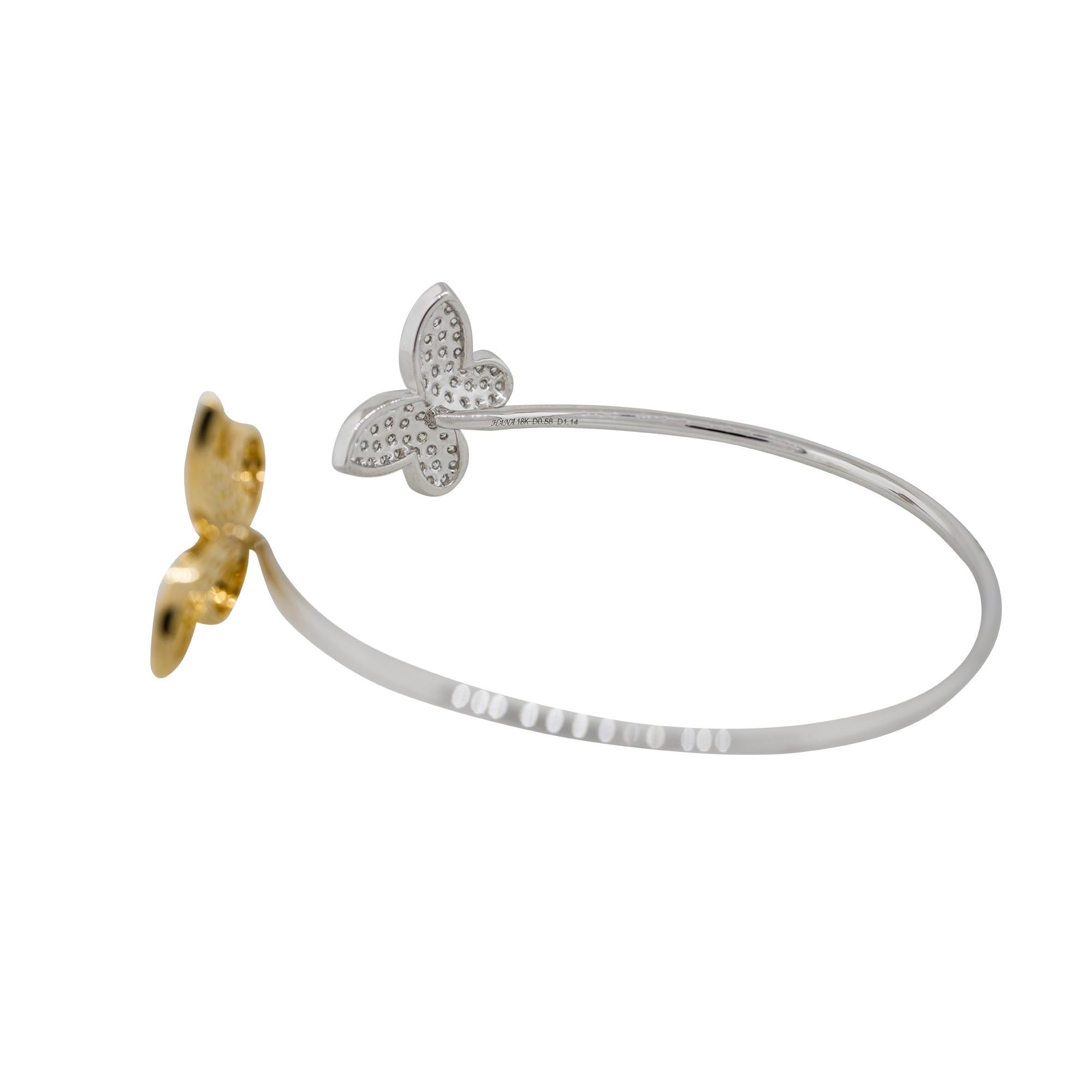 vanessa diamond cuff butterfly bracelet