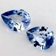 1.72 Karat Blauer Saphir Birne Loser Edelstein
