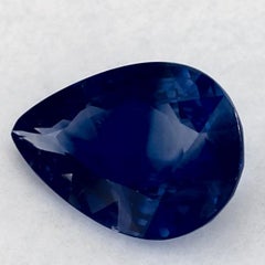 1.72 Ct Blue Sapphire Pear Loose Gemstone