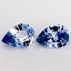 1.72 Ct Blue Sapphire Pear Loose Gemstone