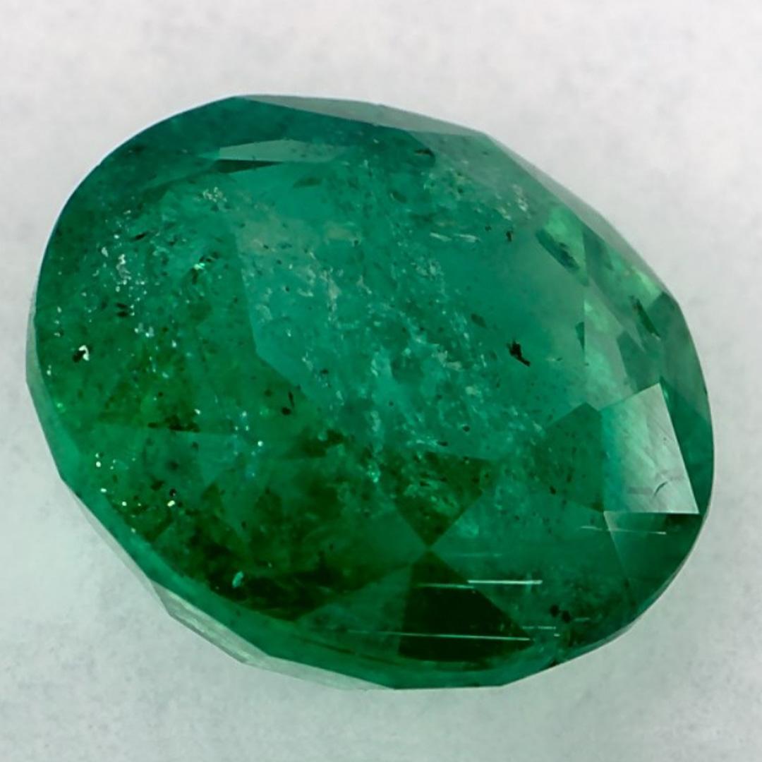 Round Cut 1.72 Ct Emerald Round Loose Gemstone