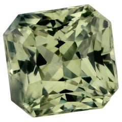 1.72 Ct Green Sapphire Octagon Cut Loose Gemstone
