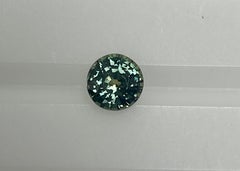 1.72 Ct Round Teal Color Sapphire (Saphir couleur sarcelle)