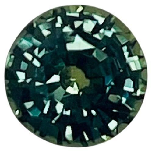 1.72 Ct Round Teal Color Sapphire (Saphir couleur sarcelle) 