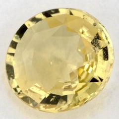 1.72 Ct Yellow Sapphire Round Loose Gemstone
