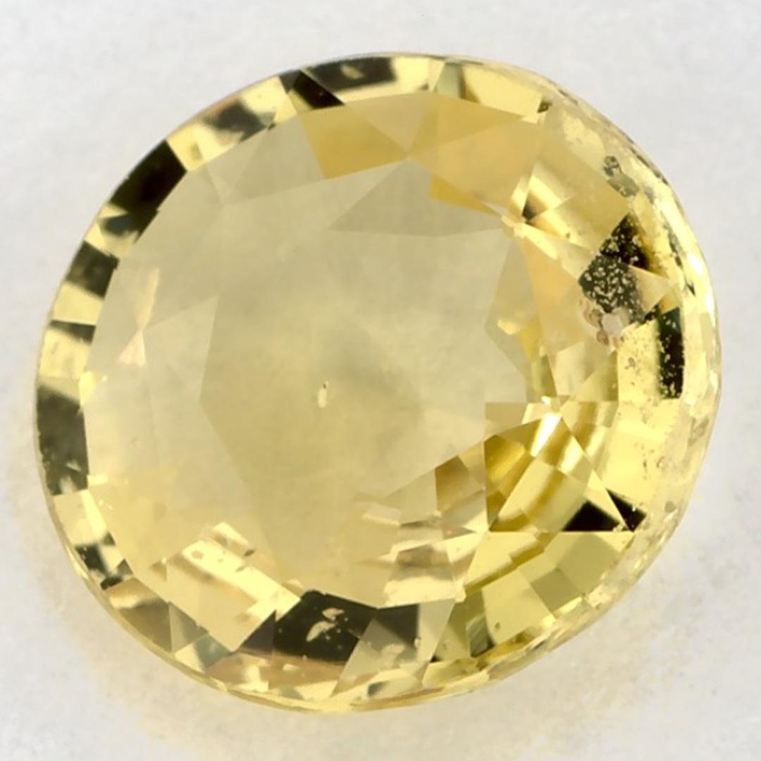 Donna 1.72 carati di zaffiro giallo rotondo sciolto in vendita