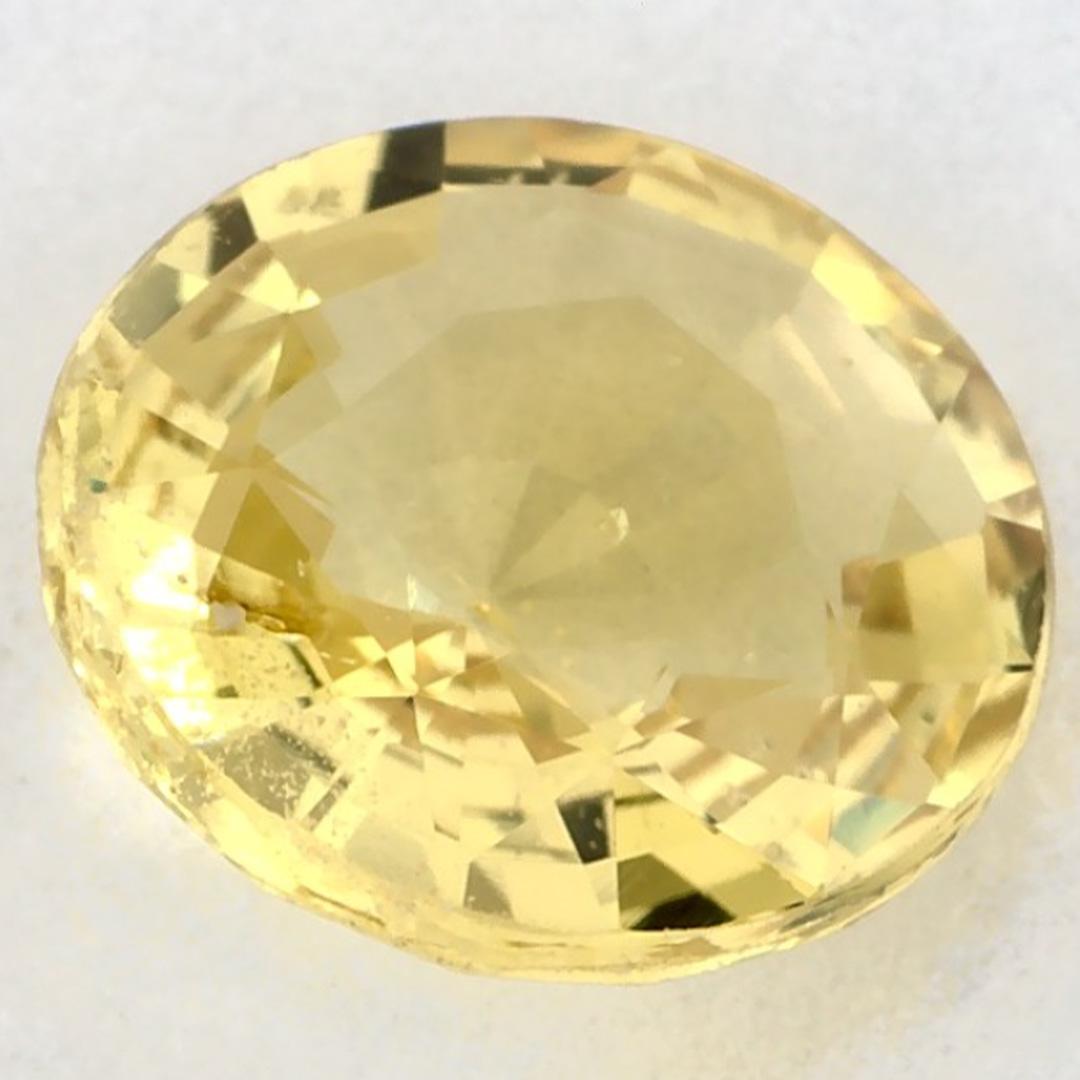 1.72 carati di zaffiro giallo rotondo sciolto in vendita 1