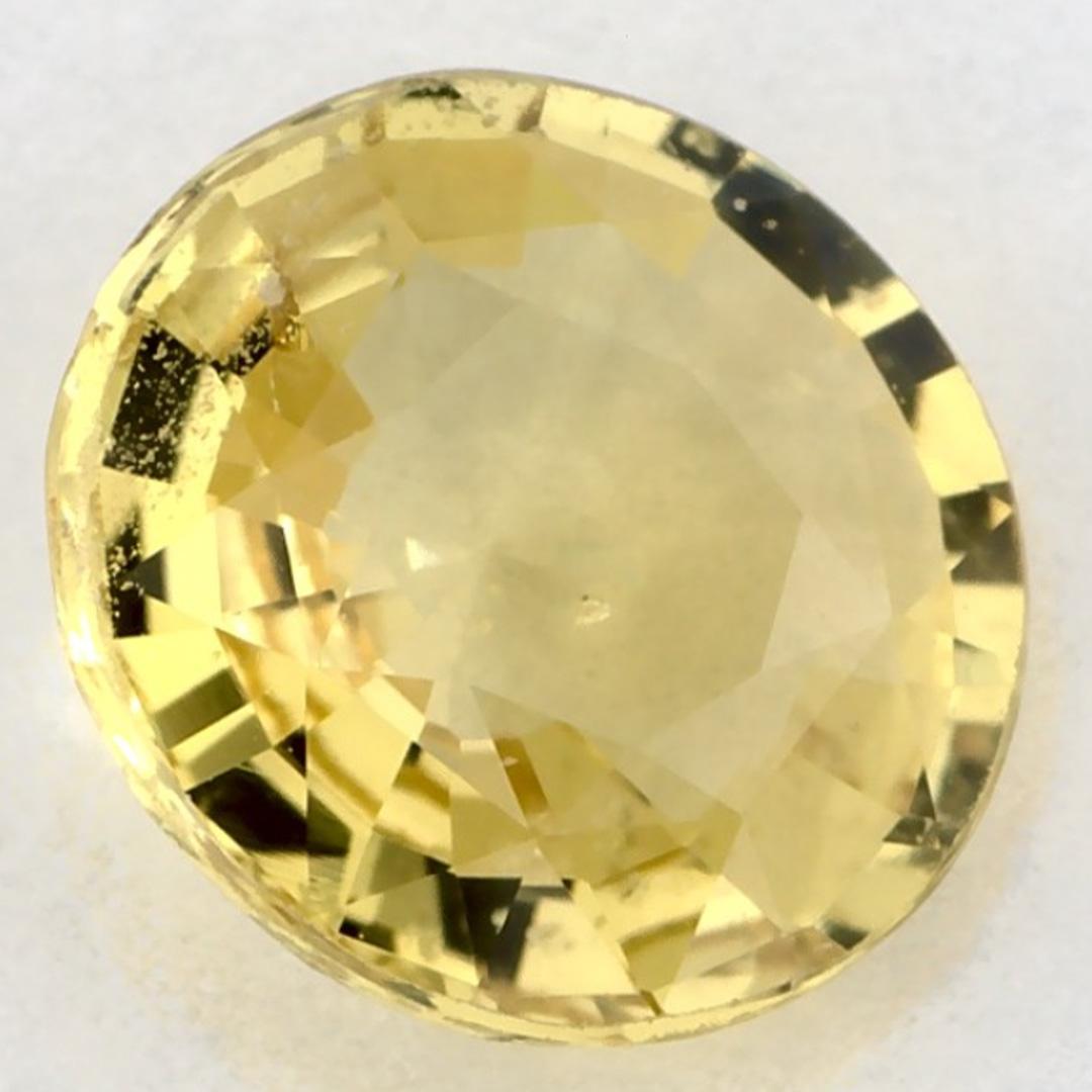 1.72 carati di zaffiro giallo rotondo sciolto in vendita 2