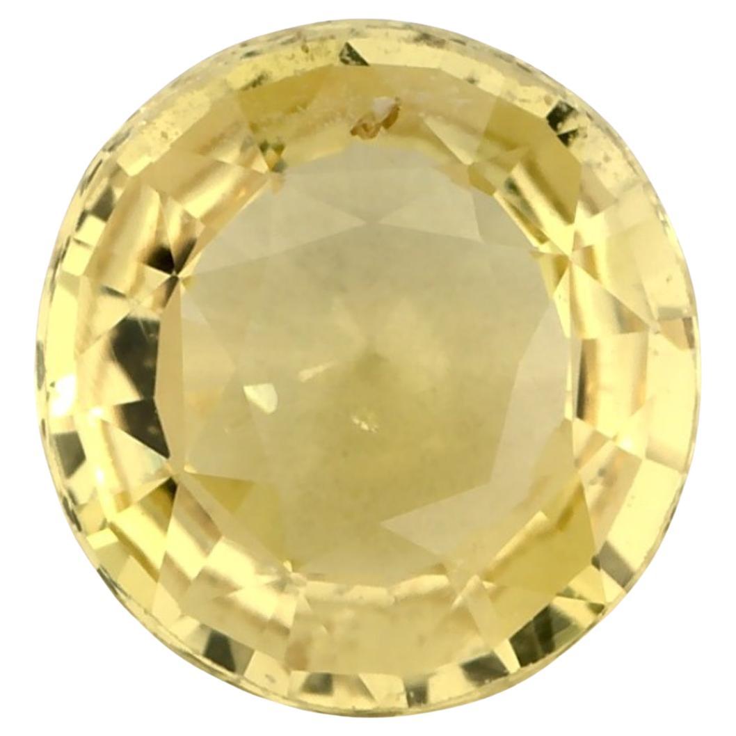 1.72 carati di zaffiro giallo rotondo sciolto