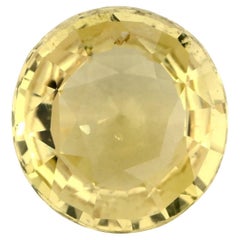 1.72 Ct Yellow Sapphire Round Loose Gemstone