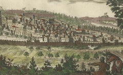 1720 Bird's-Eye View of Jerusalem with Historical Tombs and Key Landmarks