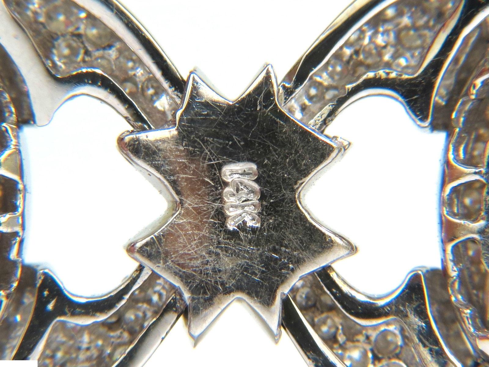 17.20 Carat Diamonds Hinge Linked Bracelet 14 Karat F/G VS Modern Deco For Sale 1