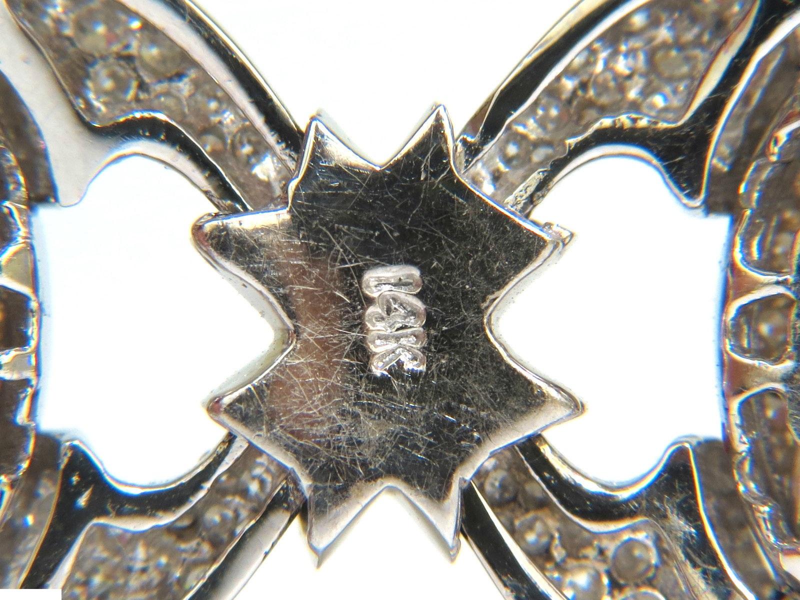 Pulsera eslabonada con bisagra de diamantes de 17,20 quilates 14 quilates F/G VS Modern Deco en venta 2
