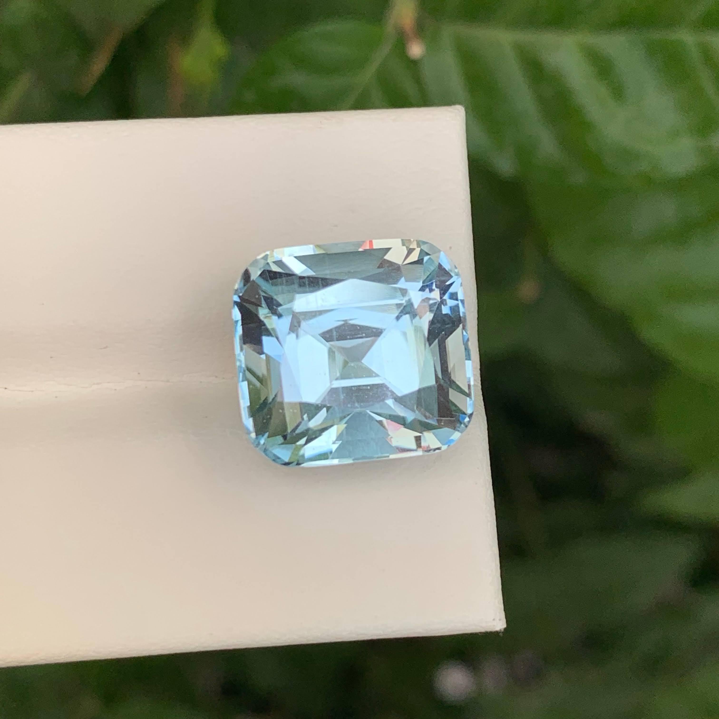 17,20 Karat Loser Himmelblauer Topas Stein Kissenschliff Natürlicher Afrikanischer Edelstein für Damen oder Herren im Angebot