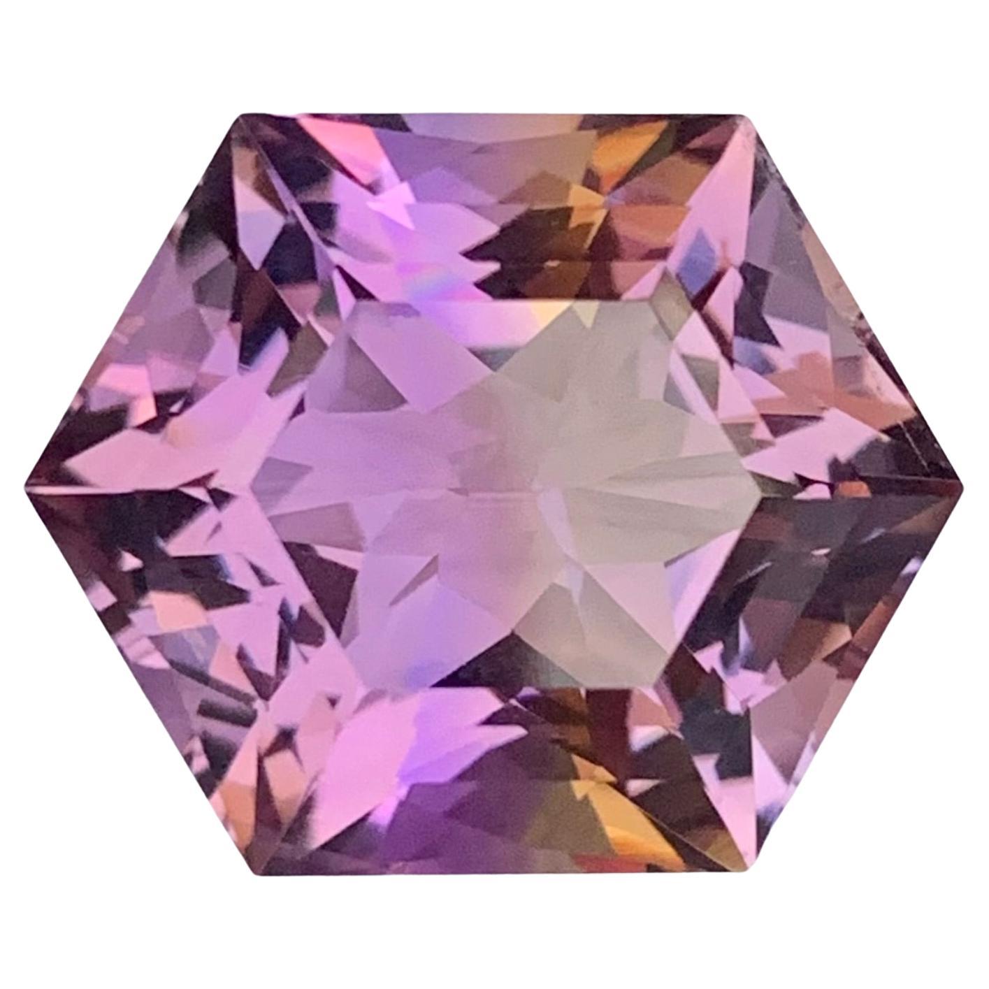 17.20 Carat Natural Loose Ametrine Hexagon Cut Gemstone